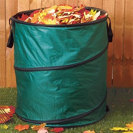 Green Thumb 60 Gallon Pop Up Collapsible Yard Refuse Trash Can Container - Pack of (2)