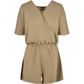 Urban Classics Women's Short Modal Jumpsuit T-Shirt, khaki