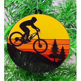 Mountain Bike Ornament - Biking Biker Bike Outdoor Christmas Ornament