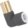Radiator Valve Reducer Elbow Compression 15mm x 10mm Push Fit