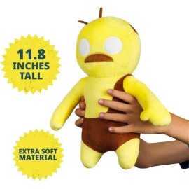 PMI International Gang Beasts Yellow Wrestler Plush Old Man 12" Video Game Doll Figure