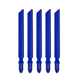 SHDIATOOL Diamond Grain Reciprocating Saw Blades - Lame de Scie à Guichet de 100 mm for Fibre de Verre, Marbre, Plastic, Bois, Pack of 5