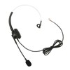 Telephone Headset Single Ear, Professional Noise Canceling Adjustable Wired Phone