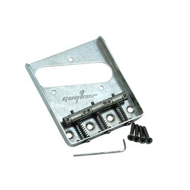 Guyker Rust Color In-Tune Fixed Bridge with 3 Saddles Compatible with Tele TL Guitar