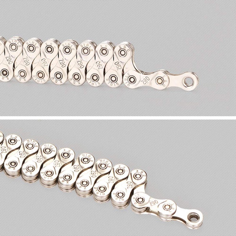 VOANZO Bicycle Chain, Full plating Silver Rust-proof Mountain Road Bike