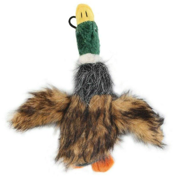 Unbranded Funny Pet Squeaky Duck Squeaker Plush Mallard Sound Play