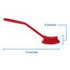 Vikan - Fine Dish Brush - Heavy-Duty, Narrow, Slip-Resistant Cleaning