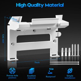 Starlink Gen 3 Router Mount, Premium 2 in 1 Starlink Mounting Kit for Starlink V3 Standard Router, Space Saving Starlink Standard V3 Mesh Router and Starlink Gen 3 Power Supply Mounting Kit