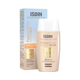 Isdin fotoprotector fusion water colour sun cream with light colouring with very high protection SPF 50-50 ml