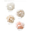 JewelVOX Scrunchie Hair Accessories, Organza, Chiffon, Ruffle, Stylish, Popular, Adult