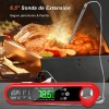 Huryfox Termómetro Digital De Sonda Doble Para Carnes, Horno