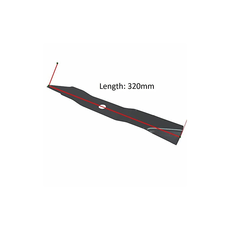 RocwooD 13" Lawnmower Blade Fits Flymo RE32, RE320, Venturer 320