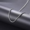 SINLEO Stainless Steel Twist Rope Chain Necklace for Men Women