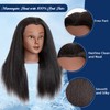 Mannequin Head 16”100% Real Hair Cosmetology Mannequin Manikin Training Head