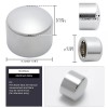 KEEPDSGN Chrome Front Axle Nut Cover For Harley Electra Glide