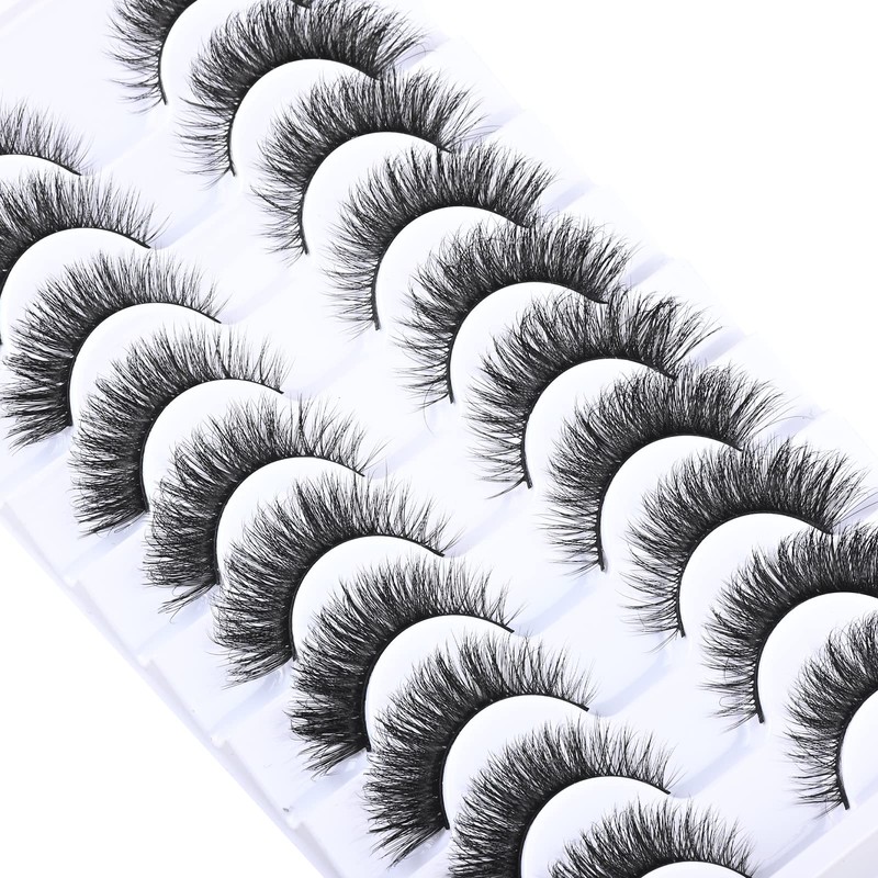 FARRED Wispy Lashes Short Eyelashes Fluffy Cat Eye False Eyelash