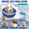 Toptakeit Elevated Inflatable Dog Cone Collar to Stop Licking, Doggie