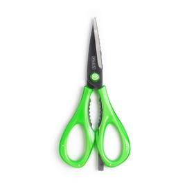 SiTRA 5-in-1 Clear Handle Multifunctional Kitchen Scissors (Green)