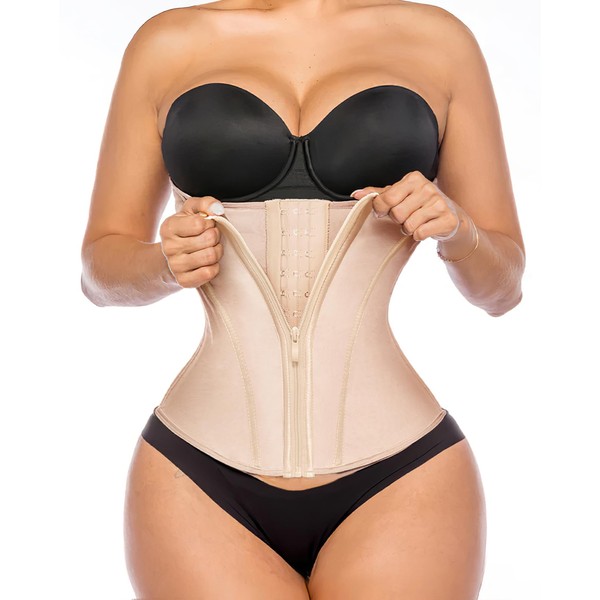 YIANNA Waist Trainer for Women Latex Underbust Tummy Control Waist