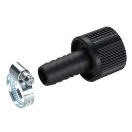 Gardena Suction Hose Connector Piece 19 mm (3/4 Inch ) Pump Connection Piece with the Hose Clamp to the Vacuum-Tight Connection to the Suction Hose (1723-20)