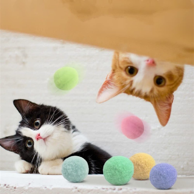 Cat Pom Ball 3CM 20 PCS Indoor Cat Toy Kitten