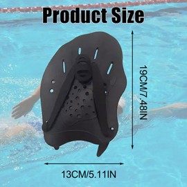 Schwimmpaddel, Schwimmtrainingsgerät für Erwachsene, Ideales Paddel für Schwimmer, Schwimmpaddelflossen-Krafttraining, Silikon-Schwimmpaddel, Schwimmtrainingshilfe, Paddelbecken, Trainingsgerät