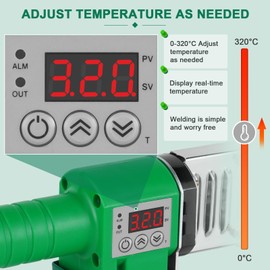 JIAWANSHUN Plastic Water Pipe Welder 110V Plastic pipe welding tool PP/PP-R/PE/PP-C Pipe Welding Machine with 0.79/0.98/1.26/1.57/1.97/2.46in Die Head (M63)