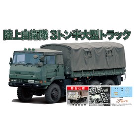 Fujimi Model ML8EX-2 1/72 Military Series No.8 EX-2 Ground Self-Defense Force 3 1/2 t Truck (White Painted Specification) Plastic Model