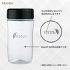 ELANDA Protein Shaker Bottle, 16.9 fl oz (500 ml), Black,