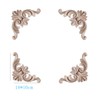 TANGGER 8 PCS Wood Carving Decoration 30×8.5cm&10×10cm,Wood Carved Furniture Door