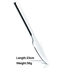 QUCHER 12 Stück 18/8 Tischmesser Geschirr Besteckset Haushalt Edelstahl Tischmesser Haushalt Küche Restaurant (12 Stück)