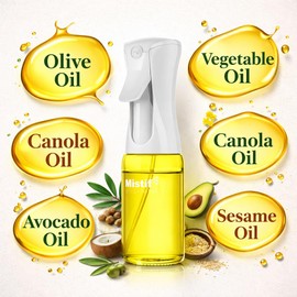 Mistifi Eco-Friendly Oil Sprayer – Durable Glass Bottle for Cooking, BBQ, and Grilling Mist Spray Bottle for Air Fryer, Olive Oil, Avocado Oil, Healthy Nonstick Frying 150ml (PS631)