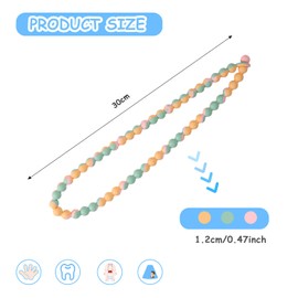 LittleLamb Teething Necklace for Baby - Integrated Safety Design for Toddler, Sensory Chew Necklace for Kids, Boys, Girls with Autism, ADHD, Fidget - Nursing Breastfeeding Necklace for Mom