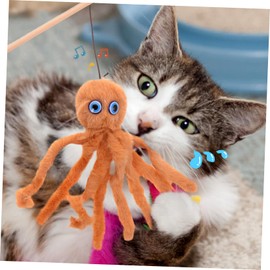 FOMIYES 2pcs Chew Toys Plush Cat Feathered Stick Mice Catnip Toys Cat Interactive Toy Cat Wand Toys Cat Stick Toy Cat Teaser Toys Cat Toys Stick Kitten Toy Pet Toy The Cat Mouse Cat