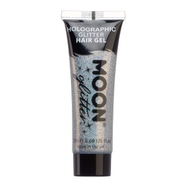 Moon Glitter - Holographic Glitter Hair Gel - 20ml - Silver