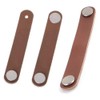VOANZO 5PCS Furniture Door Handle First Layer Leather Hardware Door