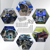 BIGLKNM Titanium Cylinder Head Studs Nuts & Engine Bolt Kit