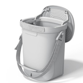 Garoopion Waterproof Car Garbage Can, 1.9 Gallon Soft Silicone Hanging Trash Can for Car with Lid, Easy to Clean Multi-Purpose Automotive Garbage Bin