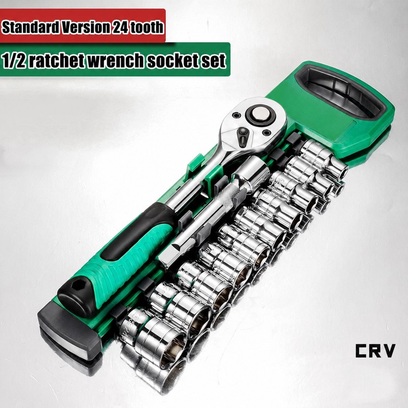 72-Tooth Ratchet Socket Set for Auto & Home Repair –