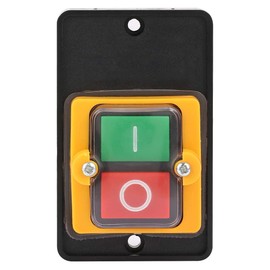 AC 220V/380V 10A Motor Controller ON/Off Push Button Switch NO NC Design Waterproof Pushbutton Switch for Mechanical Equipment Textile Machinery KAO-5(No Case)