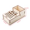 Multi Hole DIY Craft Tool Storage Wooden Holder Basswood Leather