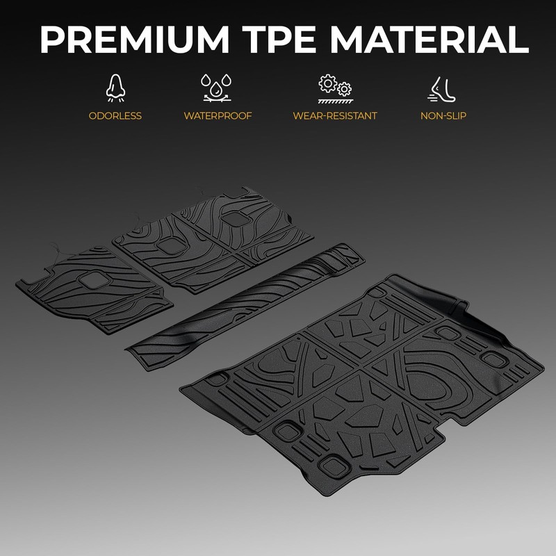 GALVAGNITE Cargo Mat for 2021-2025 2026 Jeep Wrangler JL 4XE