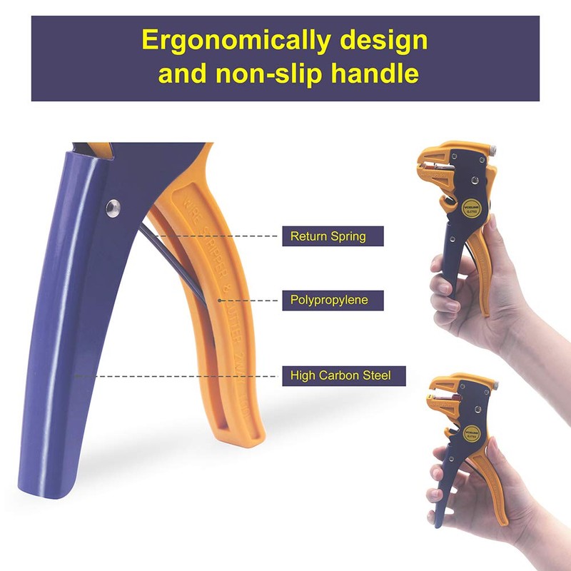 VCELINK Automatic Wire Stripper and Cutter, Electrical Cable Stripping Tool