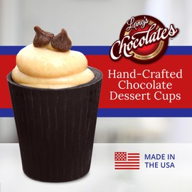 Lang’s Chocolates Dark Chocolate Dessert Cups – 64 Count Box – Edible Chocolate Shot Glasses for Desserts, Candy Making, Mousse & Party Treats – Kosher Dairy
