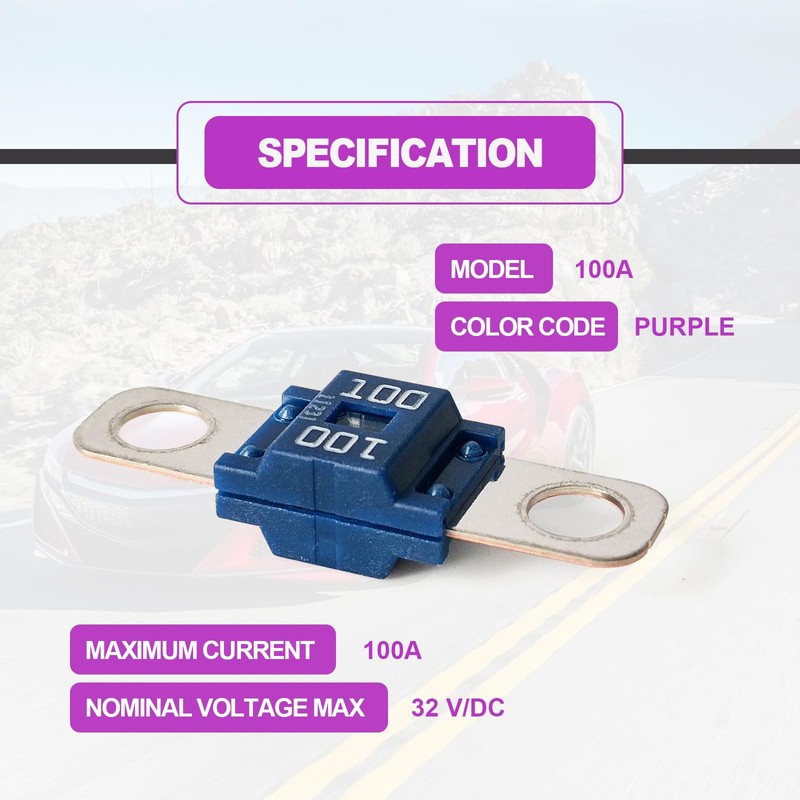 100A AMI/Midi High Current Fuse Bolt-on Fuse - 100 Amp