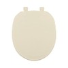 Centoco Toilet Seat Round, Closed Front with Cover, Residential, Plastic,