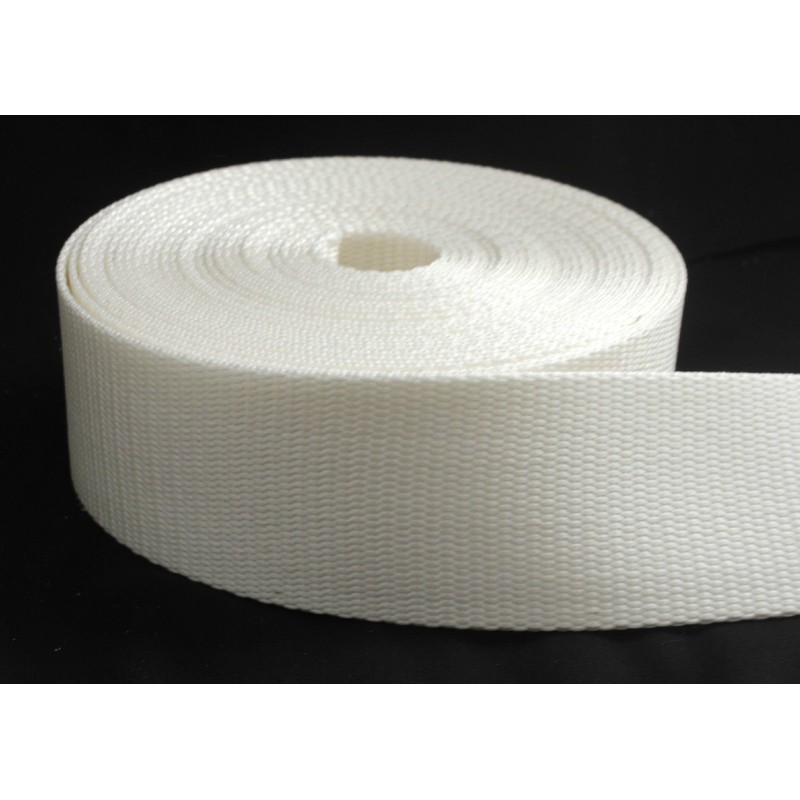 ALC 2 inch White Heavy Nylon Webbing 1 Yard (2"