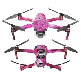 MightySkins Glossy Glitter Skin for DJI Mavic 2 Pro or Zoom - Red Mystic Flames | Protective, Durable High-Gloss Glitter Finish | Easy to Apply, Remove, and Change Styles | Made in The USA