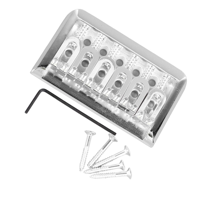 Fixed Hardtail Guitar Bridge U Shape Saddle Bridge Replacement Metal