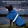 Ezierfy Waterproof Reflective Dog Raincoat- Adjustable Pet Jacket, Lightweight Dog